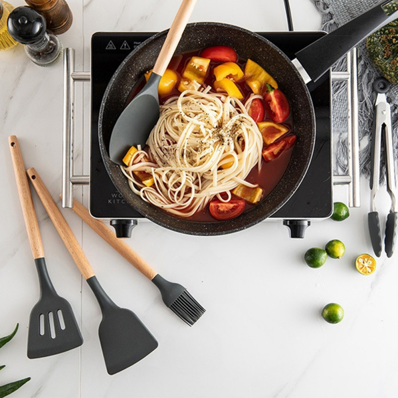 Virtuves zupas karote Silikona nepiedegoša noplūde Lāpsta Virtuves piederumi Mājsaimniecības galda piederumi Virtuves piederumi Ikdienas vakariņas