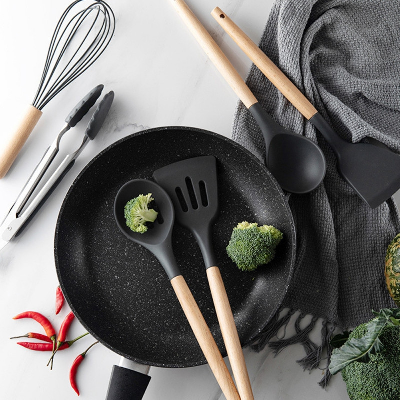 Virtuves zupas karote Silikona nepiedegoša noplūde Lāpsta Virtuves piederumi Mājsaimniecības galda piederumi Virtuves piederumi Ikdienas vakariņas