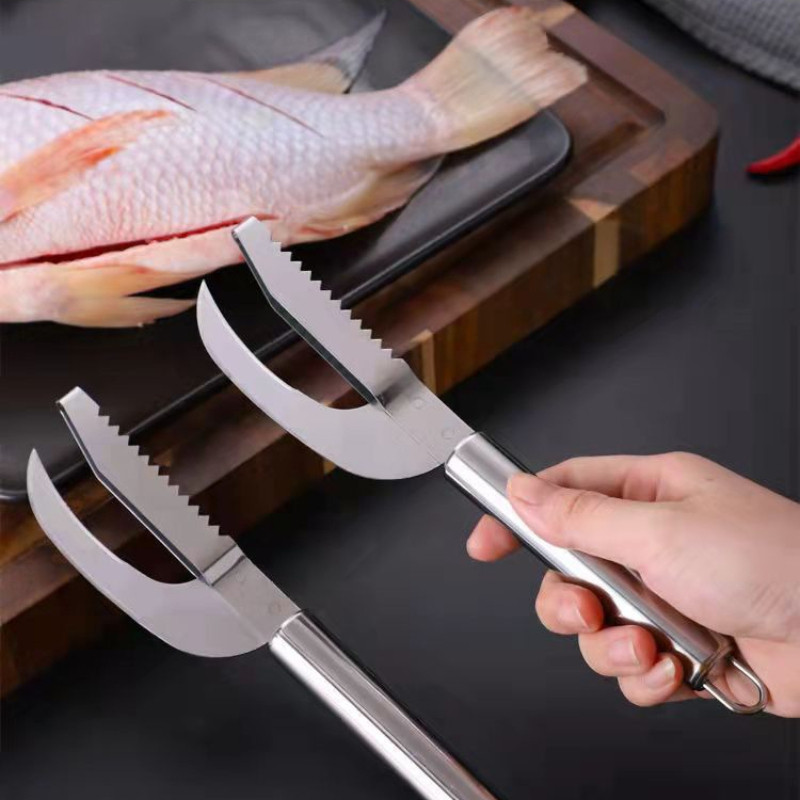 Rozsdamentes acél halmérleg Kaparás Csontozás Reszelő Haltisztító Hámozó Csipesz Főzőeszközök Konyhai kütyük Tartozékok