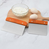 Tartós rozsdamentes acél pizza tészta Fondant kaparó vágó torta sütés tészta Spatulák Vágók Kemény konyhai szerszám tartozékok