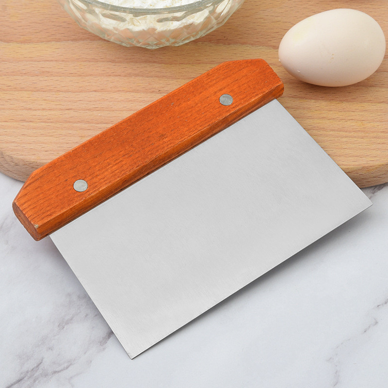 Tartós rozsdamentes acél pizza tészta Fondant kaparó vágó torta sütés tészta Spatulák Vágók Kemény konyhai szerszám tartozékok