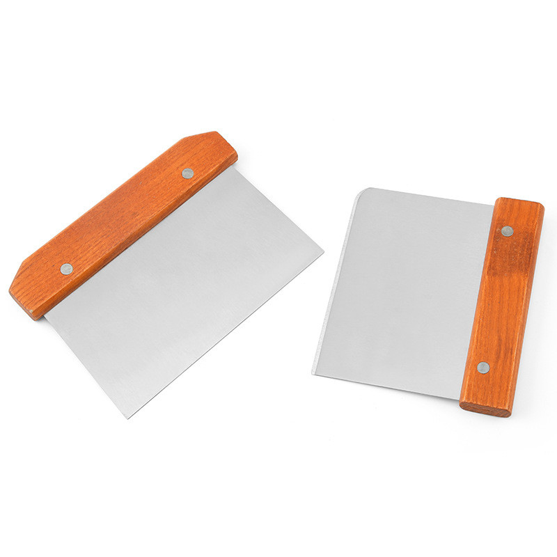 Tartós rozsdamentes acél pizza tészta Fondant kaparó vágó torta sütés tészta Spatulák Vágók Kemény konyhai szerszám tartozékok