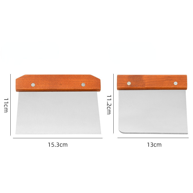 Tartós rozsdamentes acél pizza tészta Fondant kaparó vágó torta sütés tészta Spatulák Vágók Kemény konyhai szerszám tartozékok