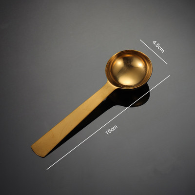 Nerūsējošā tērauda daudzfunkcionāla kafija pārtika tējas mērkarote virtuves piederumi cepšanas rīki 10-15 ml vienkrāsainas karotes