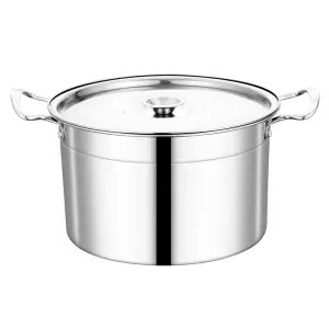 Levesfazék rozsdamentes acél edény Bográcsleves otthoni indukciós edény fedéllel Zsírtartály Fűszertartály Miso Instant Pot Konyha