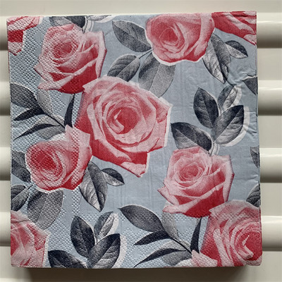 Dekupāžas galda papīra salvetes elegants salvetes vintage dvielis zieds tauriņš zīmogs dzimšanas dienas kāzu ballīte mājas skaists dekors 20