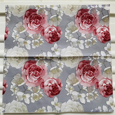 Dekupāžas galda papīra salvetes elegants salvetes vintage dvielis zieds tauriņš zīmogs dzimšanas dienas kāzu ballīte mājas skaists dekors 20