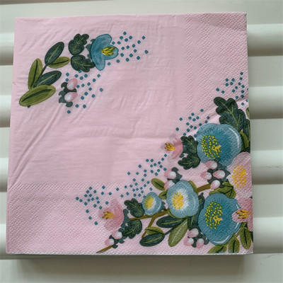 Dekupāžas galda papīra salvetes elegants salvetes vintage dvielis zieds tauriņš zīmogs dzimšanas dienas kāzu ballīte mājas skaists dekors 20