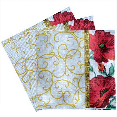 20 gab Tīras koksnes celulozes, vienas puses drukas salvete ballīšu piederumi Krāsu drukas salvetes, mīkstas un krāsainas