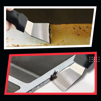 Многофункционална шпатула за почистване на кухня Скрепер за почистване на фурна Инструменти за готварска печка Нож за помощ Кухненски аксесоари