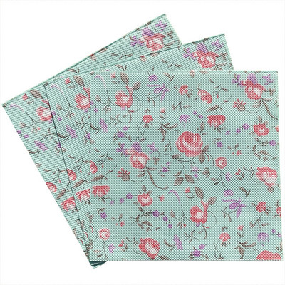 20 бр. Салфетки за еднократна употреба Салфетки от дървесна маса Цветен печат Кърпички за лице Квадратни кърпички Хотел Ресторант Многоцветно парти