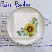 20gab./maisiņš Saulespuķu margrietiņa dekupāžas papīra salvetes Eleganti ziedu papīra salvetes ballīšu galda piederumiem Kāzu Ziemassvētku piederumi 25x25cm