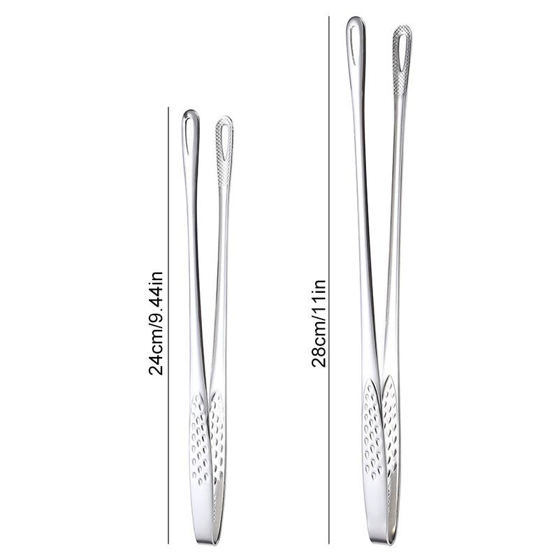 1 vnt 304 nerūdijančio plieno maisto žnyplės ilga rankena neslystančios kepsninės žnyplės kepsnių žnyplės Virtuvės gaminimo įrankiai virtuvės reikmenys