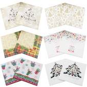 20db/tétel Új stílusú kreatív nyomtatott Aranyos karácsonyi papírszalvéták boldog karácsonyi partihoz dekoráció és kellékek