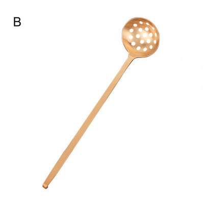 Noderīga skimmera karote bez smaržas 2 stilu caurduris karote Ergonomisks rokturis, zupa ar rievām karote