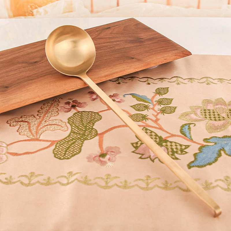 Noderīga skimmera karote bez smaržas 2 stilu caurduris karote Ergonomisks rokturis, zupa ar rievām karote