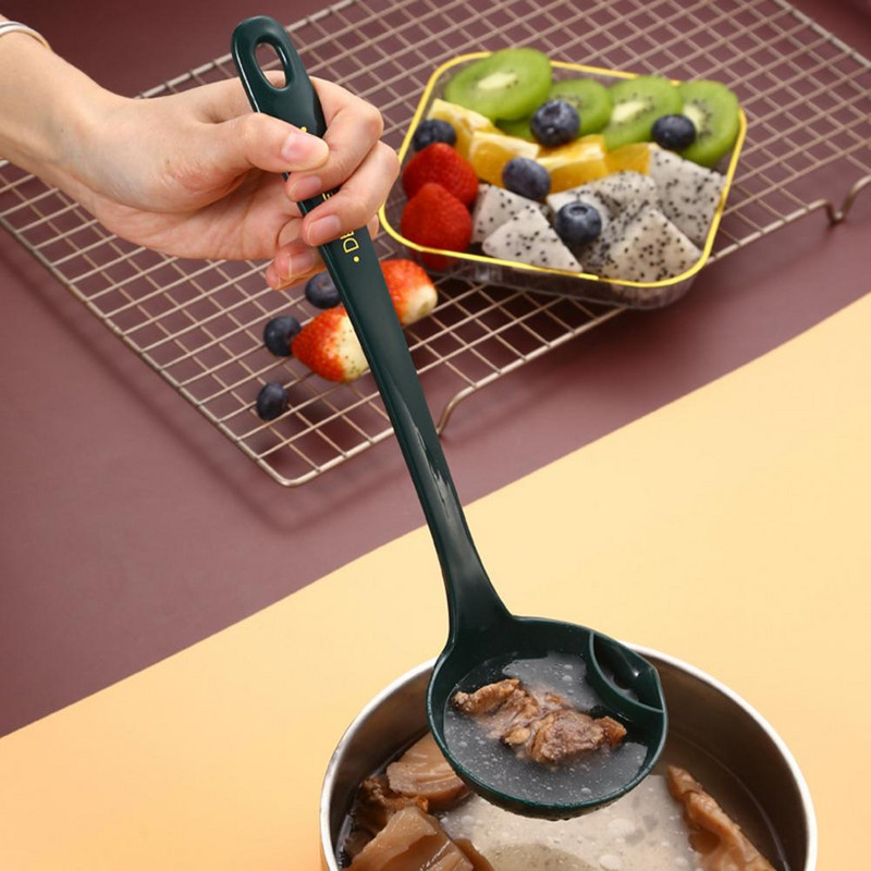 1 gab. Plastmasas smērkarote iztukšošanas eļļas filtrs Artefakts zupas karote mājsaimniecības attaukošanas zupas atdalīšanas karote virtuves sīkrīki