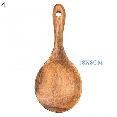 Κουτάλι Αντικολλητικό Teakwood Ξύλινη Σπάτουλα Κουτάλι Οικιακά Σκεύη Κουζίνας Κουζινικά Εργαλεία Κουζίνας