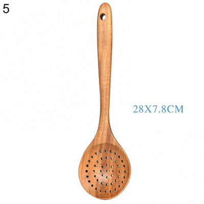Κουτάλι Αντικολλητικό Teakwood Ξύλινη Σπάτουλα Κουτάλι Οικιακά Σκεύη Κουζίνας Κουζινικά Εργαλεία Κουζίνας