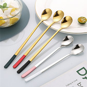 304 Nerūsējošā tērauda karote ar garu rokturi korejiešu stila daudzfunkcionālas maisīšanas karotes Vērtīgas ledus karotes virtuves piederumu sīkrīki