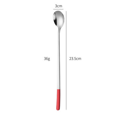 304 Nerūsējošā tērauda karote ar garu rokturi korejiešu stila daudzfunkcionālas maisīšanas karotes Vērtīgas ledus karotes virtuves piederumu sīkrīki