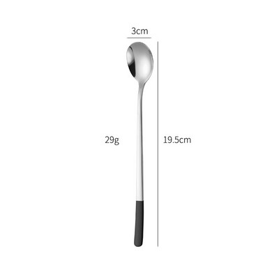 304 Nerūsējošā tērauda karote ar garu rokturi korejiešu stila daudzfunkcionālas maisīšanas karotes Vērtīgas ledus karotes virtuves piederumu sīkrīki