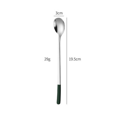 304 Nerūsējošā tērauda karote ar garu rokturi korejiešu stila daudzfunkcionālas maisīšanas karotes Vērtīgas ledus karotes virtuves piederumu sīkrīki