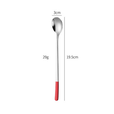 304 Nerūsējošā tērauda karote ar garu rokturi korejiešu stila daudzfunkcionālas maisīšanas karotes Vērtīgas ledus karotes virtuves piederumu sīkrīki