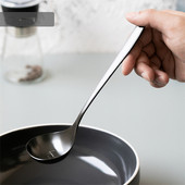 1 gab. Nerūsējošā tērauda karote Daudzfunkcionāla ziemeļvalstu stila zupa ar gariem rokturiem Rīsu caurduris siltumizolācijas virtuves piederumi