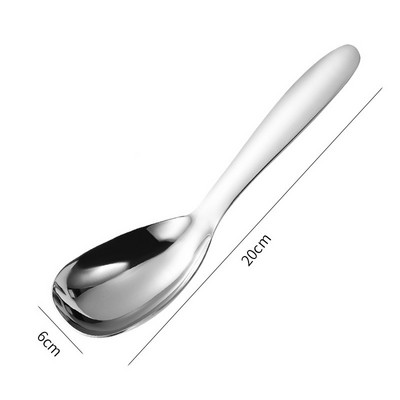 1 db rozsdamentes acél rizskanál többfunkciós kommunális kanál tapadásmentes, magas hőmérsékletnek ellenálló spatula konyhai étkészlet