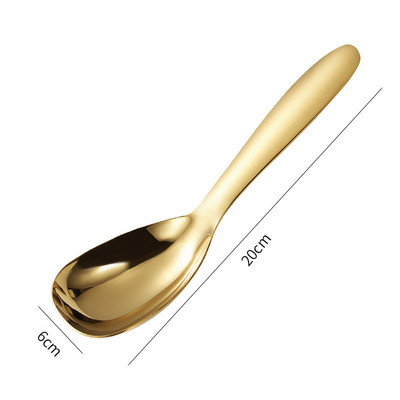 1 db rozsdamentes acél rizskanál többfunkciós kommunális kanál tapadásmentes, magas hőmérsékletnek ellenálló spatula konyhai étkészlet