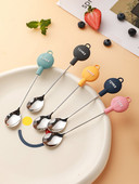 Ins Populāra karote saldējuma desertiem augstas kvalitātes 304 nerūsējošais tērauds materiāls 5 krāsas Mājas kafejnīca kafejnīca augļu karotes