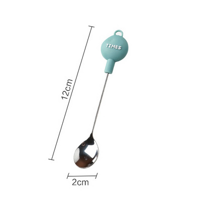 Ins Populāra karote saldējuma desertiem augstas kvalitātes 304 nerūsējošais tērauds materiāls 5 krāsas Mājas kafejnīca kafejnīca augļu karotes