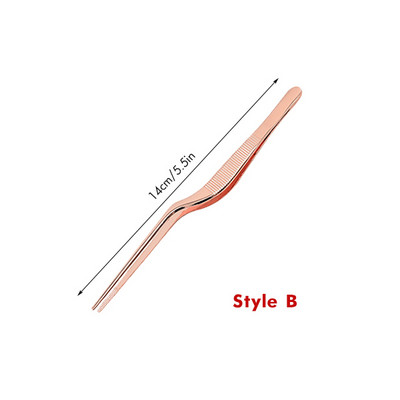 Värvilised 6/8/12-tollised köögitangid, roostevabast terasest kulinaarse täppispintsett-BBQ-tangid – toidustiil küpsetuskaunistused