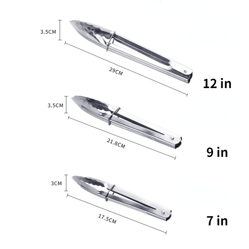 Köögitoidutangid roostevabast terasest tööriist Kuum leivasalat Grill Toiduvalmistamine Serveerimisnõu Liha Grilltööriistad Köögitarvikud