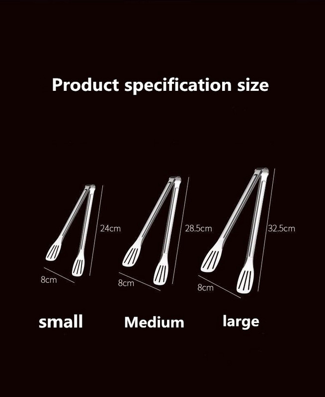 Щипки за храна от неръждаема стомана Кухненски прибори Бюфет Инструмент за готвене Анти-термична скоба за хляб Скоба за сладкиши Щипки за съдове