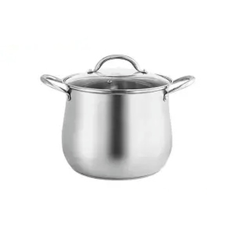 304 leveses fazék rozsdamentes acél szupermagas edény Többcélú kompozit aljú zabkása tűzhely Sűrítő tapadásmentes serpenyő