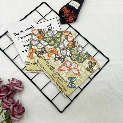 33 см 10/20 бр. Vintage Servilletas Декупаж Хартиени салфетки Направи си сам Занаяти Butterfly Series Tisues Wedding Birthday Party Decor