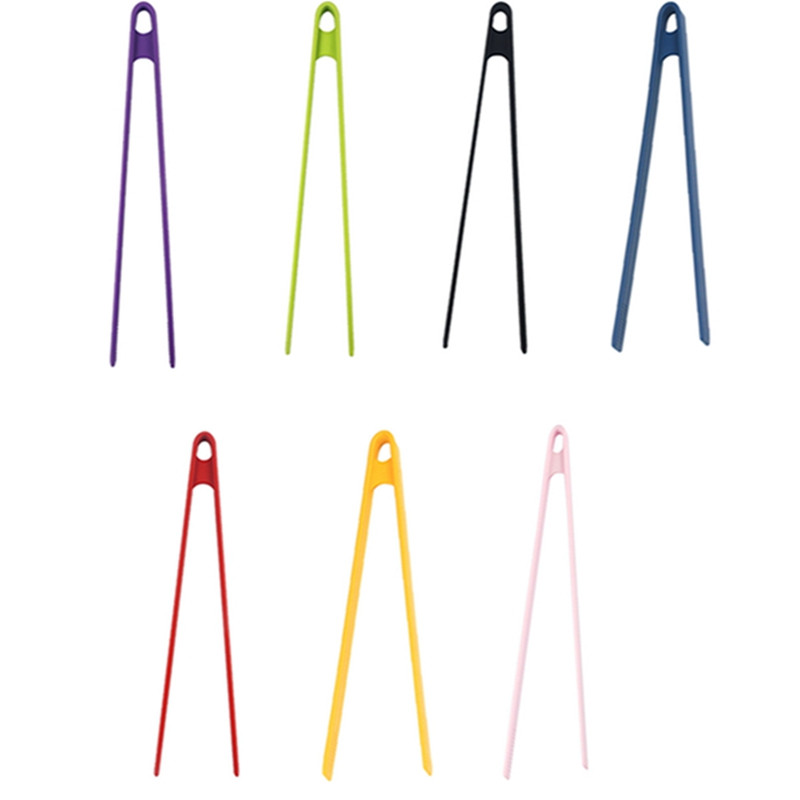 Силиконови щипки за препичане на храна Триветни щипки за кухненски щипки Неплъзгаща се щипка за готвене Скоба Барбекю Инструменти за салата Грил Кухненски аксесоари