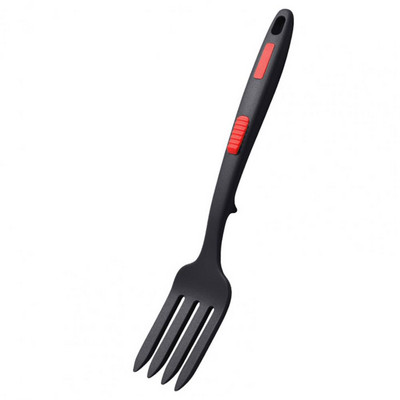 Naudinga makaronų šakutė, apsauganti nuo nuplikimo Didelio dydžio valgomasis Virtuvė Makaronų plakimo šakutė virimo įrankis Silikoninė makaronų šakutė bendrabučiui