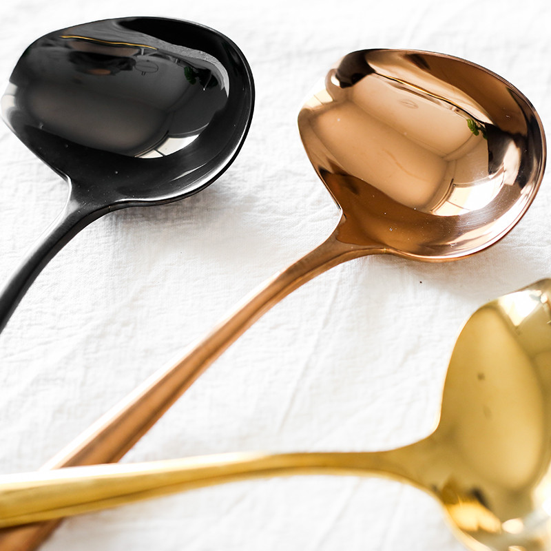 Virtuve 7,5 collu 18/8 nerūsējošā tērauda mērces smērēšanas karote ar snīpi