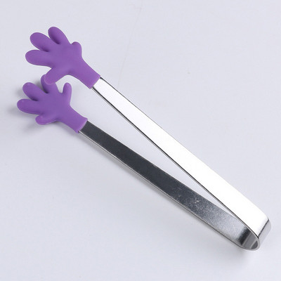 Karstumizturīgas virtuves knaibles Neslīdošas silikona maizes knaibles Ledus knaibles nerūsējošā tērauda Virtuves instrumenti Grilēšanas instrumenti Virtuves instrumenti