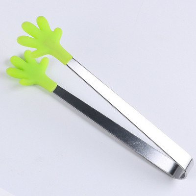 Karstumizturīgas virtuves knaibles Neslīdošas silikona maizes knaibles Ledus knaibles nerūsējošā tērauda Virtuves instrumenti Grilēšanas instrumenti Virtuves instrumenti