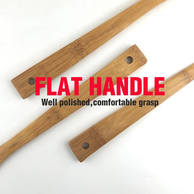 Bambuko virtuvės įrankis Bambuko indai Maisto šakutė plokščia rankena
