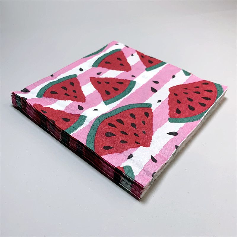 20Gb/Iepakojumā Ananāsu Augļi Saldējuma Galds Dekupāžas Papīra Salvetes Vasaras tēmai Jauki salvešu papīra salvetes mājas ballīšu dekorēšanai