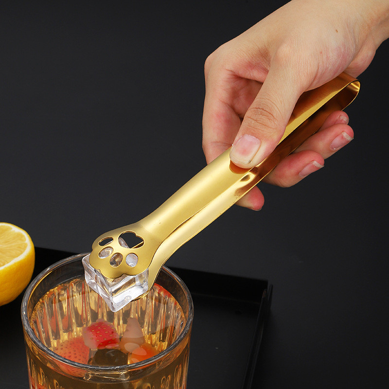 Barbecue ételfogó csúszásmentes főzőcsipesz rozsdamentes acél jégfogó saláta macskakarom alakú steakbilincs kenyérfogó konyhai eszközök