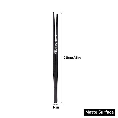 Цветни 8/12-инчови кухненски щипки, щипки за кулинарна прецизност от неръждаема стомана с щипки за готвене за барбекю, стилизиране на храна и декорация за печене