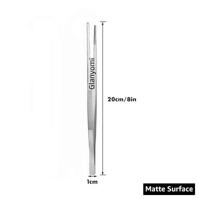 Цветни 8/12-инчови кухненски щипки, щипки за кулинарна прецизност от неръждаема стомана с щипки за готвене за барбекю, стилизиране на храна и декорация за печене