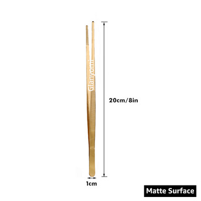 Цветни 8/12-инчови кухненски щипки, щипки за кулинарна прецизност от неръждаема стомана с щипки за готвене за барбекю, стилизиране на храна и декорация за печене