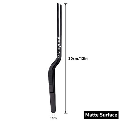 Цветни 8/12-инчови кухненски щипки, щипки за кулинарна прецизност от неръждаема стомана с щипки за готвене за барбекю, стилизиране на храна и декорация за печене